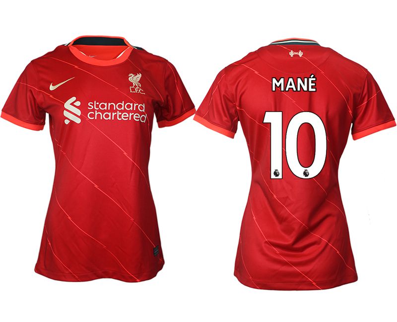 Women 2021-2022 Club Liverpool home aaa version red #10 Soccer Jerseys->women soccer jersey->Women Jersey